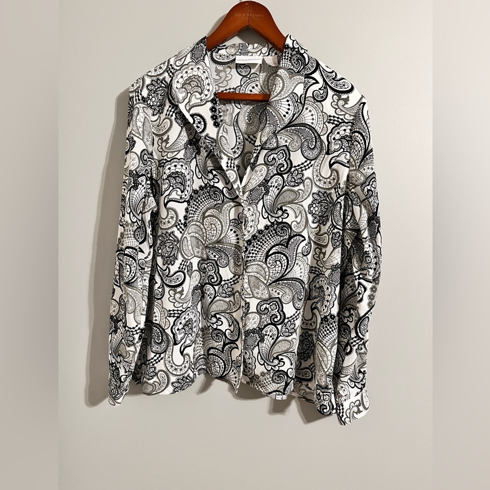 Alfred Dunner paisley blouse